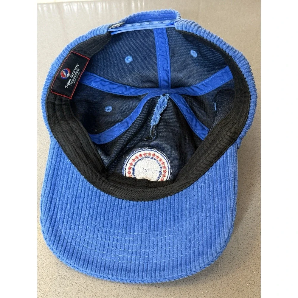 TGR Grateful Dead Corduroy Hat Blue Good Ol Teton Gravity Research Snapback EUC